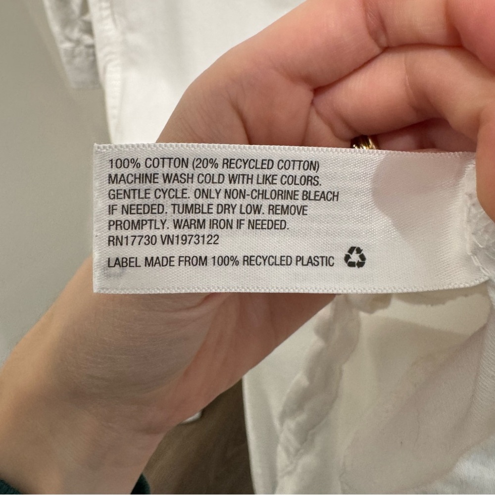 Universal Thread White Button Front Shirt Dress S… - image 6